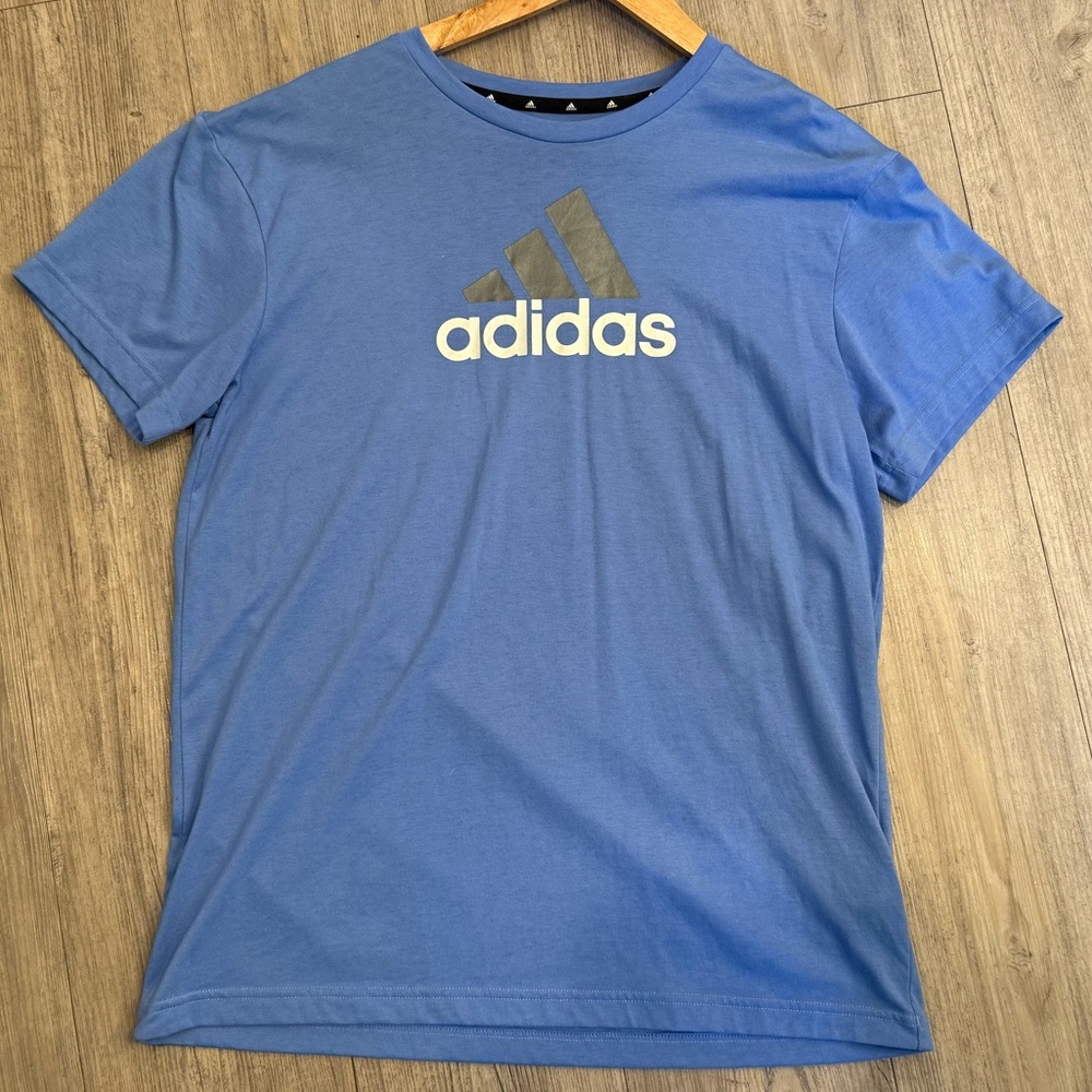 Adidas Classic Blue Tee with Logo